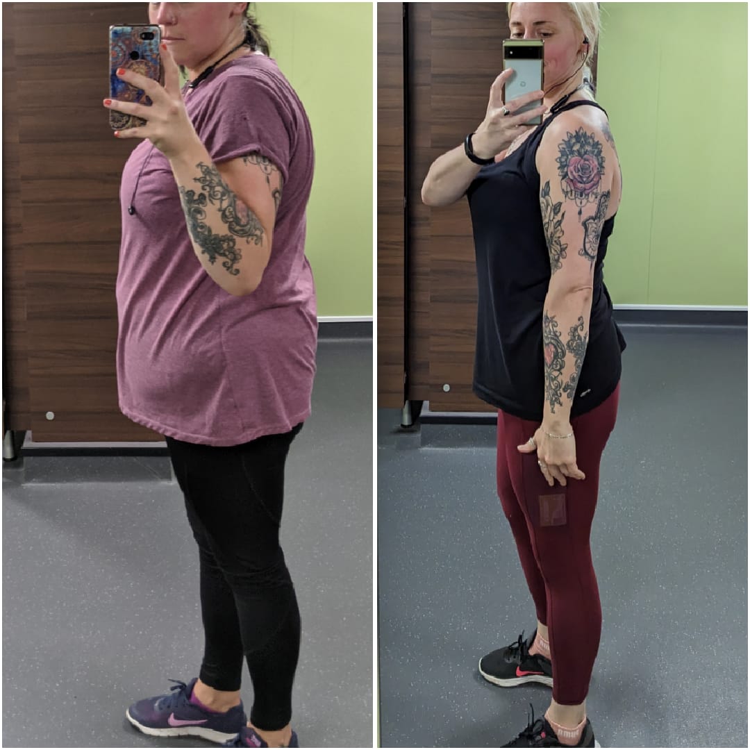 Before and after transformation